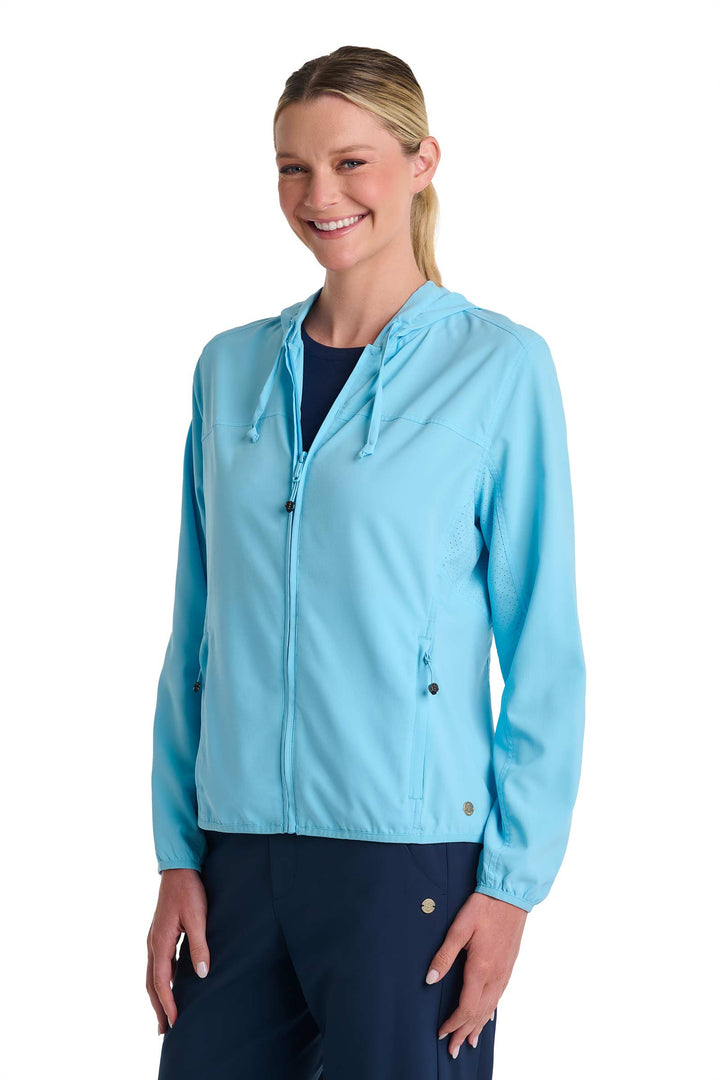 Women's Packable Jacket | Arctic Blue