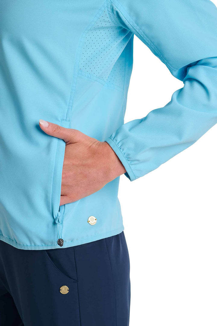 Women's Packable Jacket | Arctic Blue