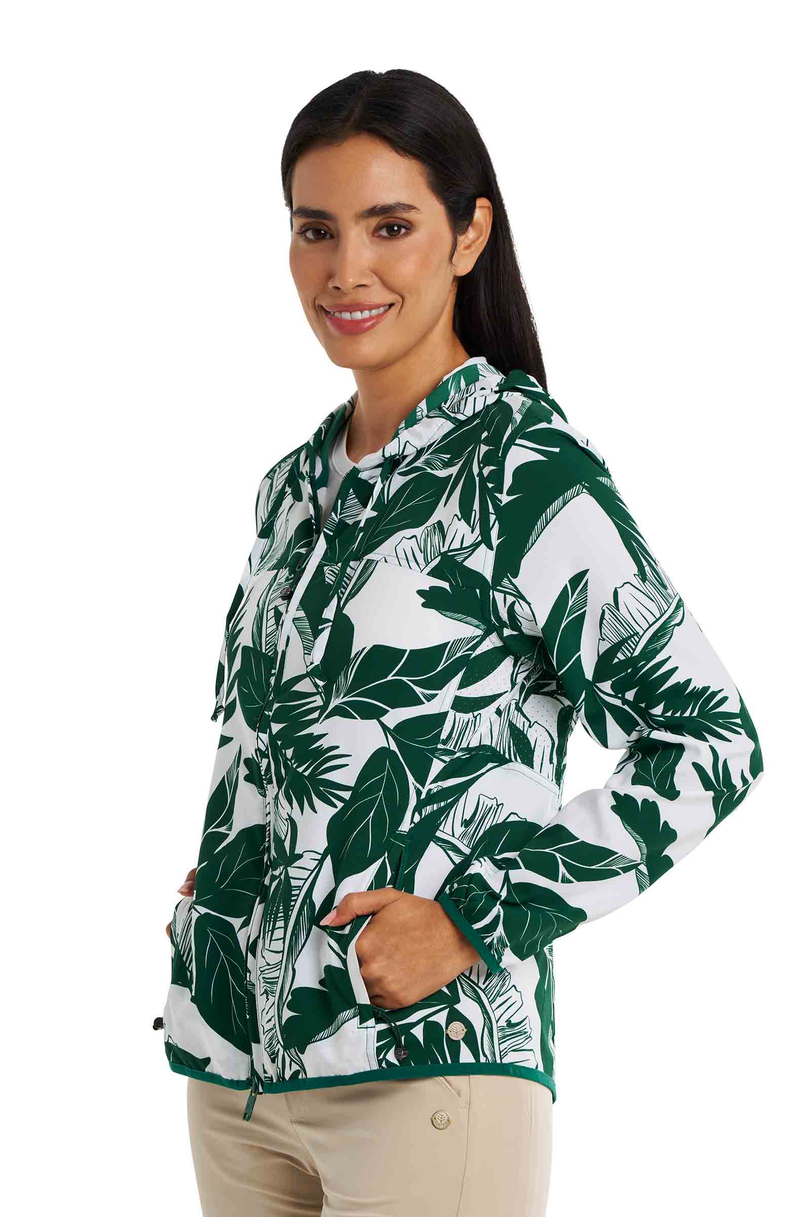 Women's Arcadian Packable Jacket | Black UPF 50+