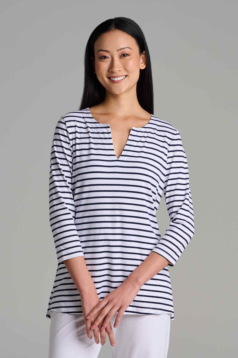 Color_White/Navy Stripe