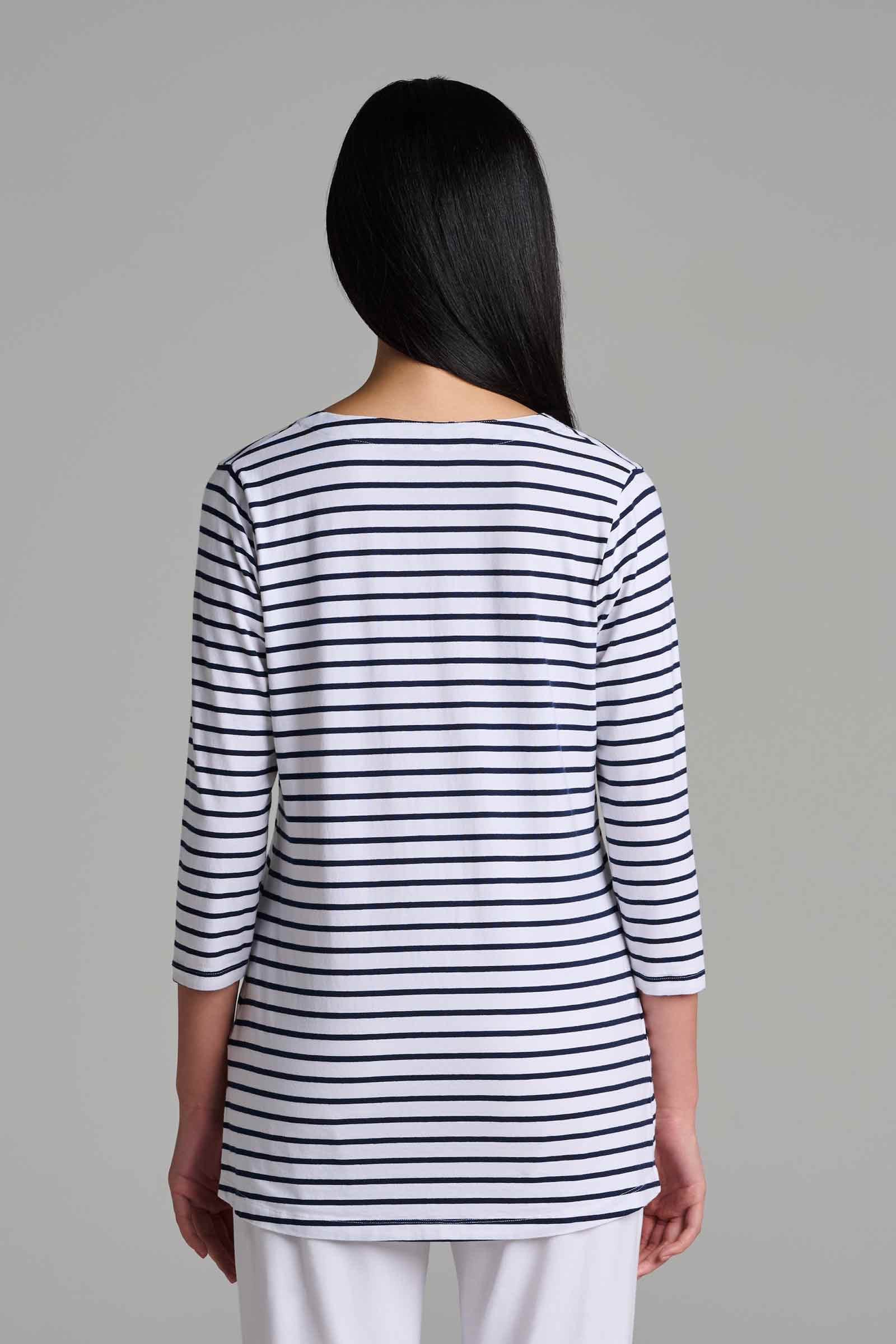 Color_White/Navy Stripe