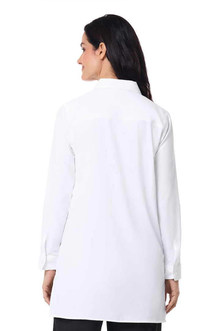 Women's Tunic Long Sleeve Shirt | White