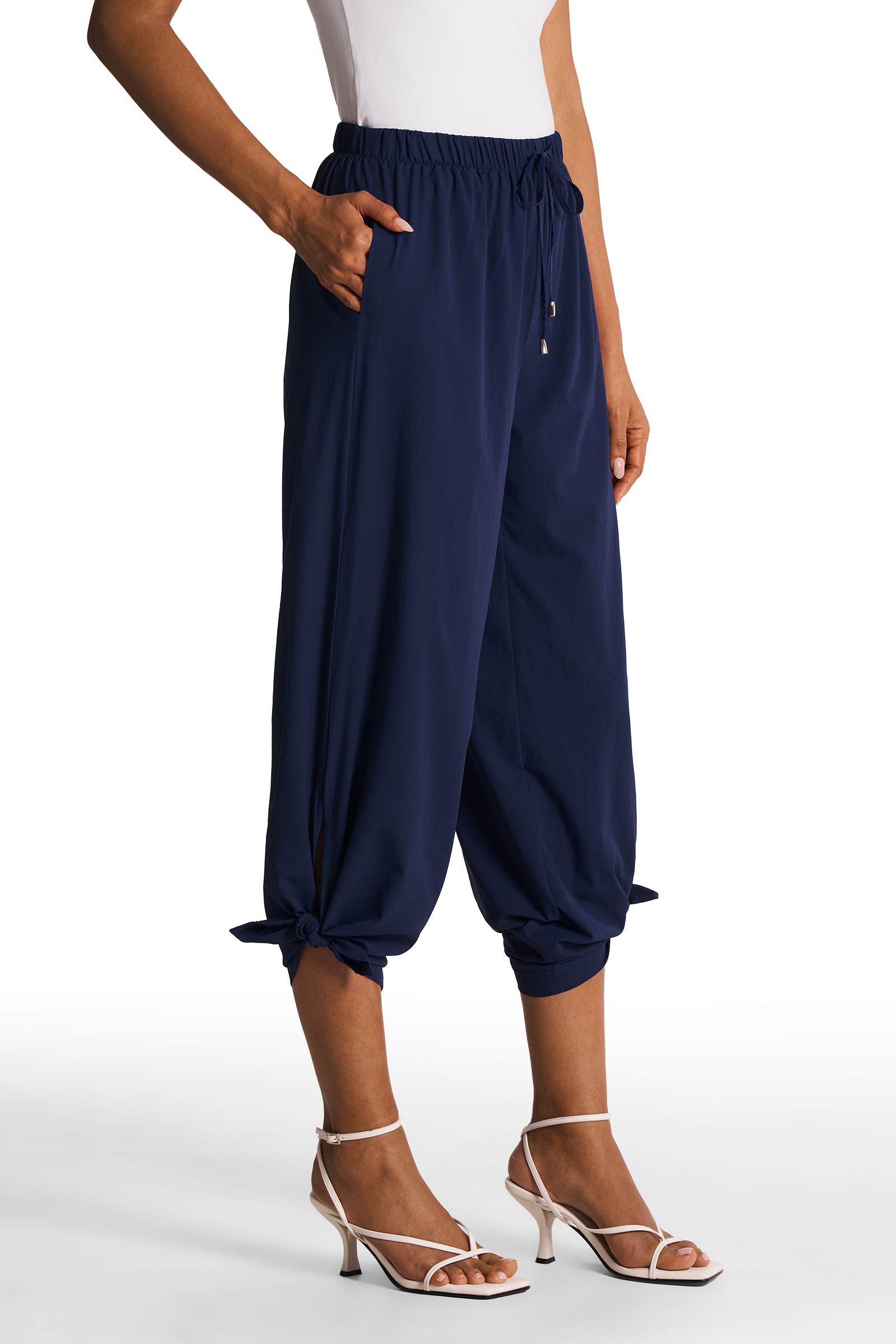 Women's Side Slit Corns Cutout Wide Leg Pants main image 1