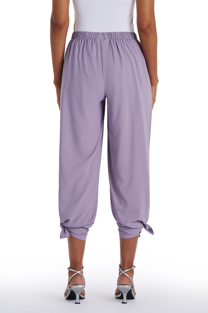 Women's Wide Leg Pants with Side Slits  | Lavender Gray