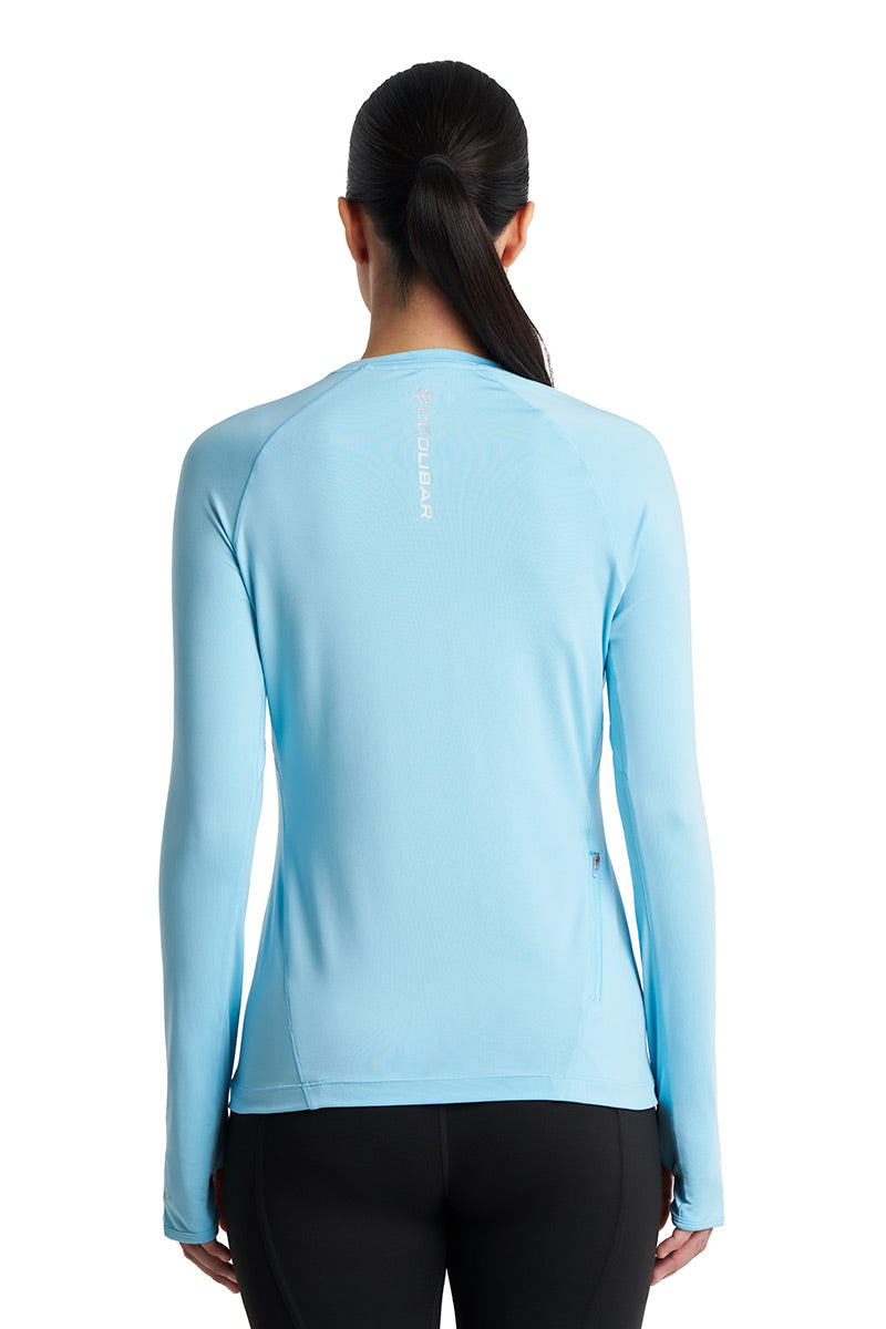 Women's Devi Long Sleeve Fitness T-Shirt | Charcoal Heather UPF 50+