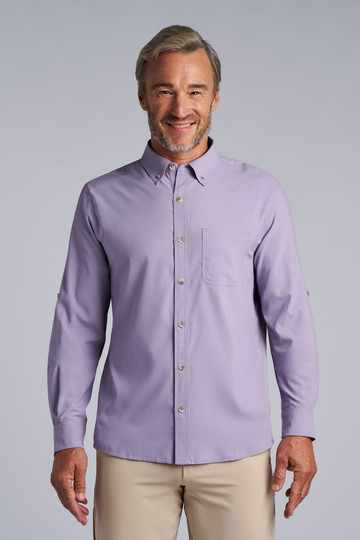 Men's Long Sleeve Shirt | Lavender Gray