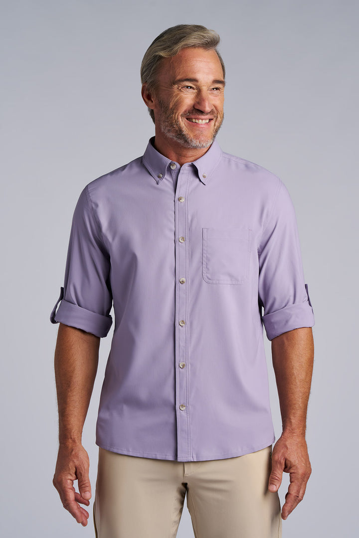 Men's Long Sleeve Shirt | Lavender Gray