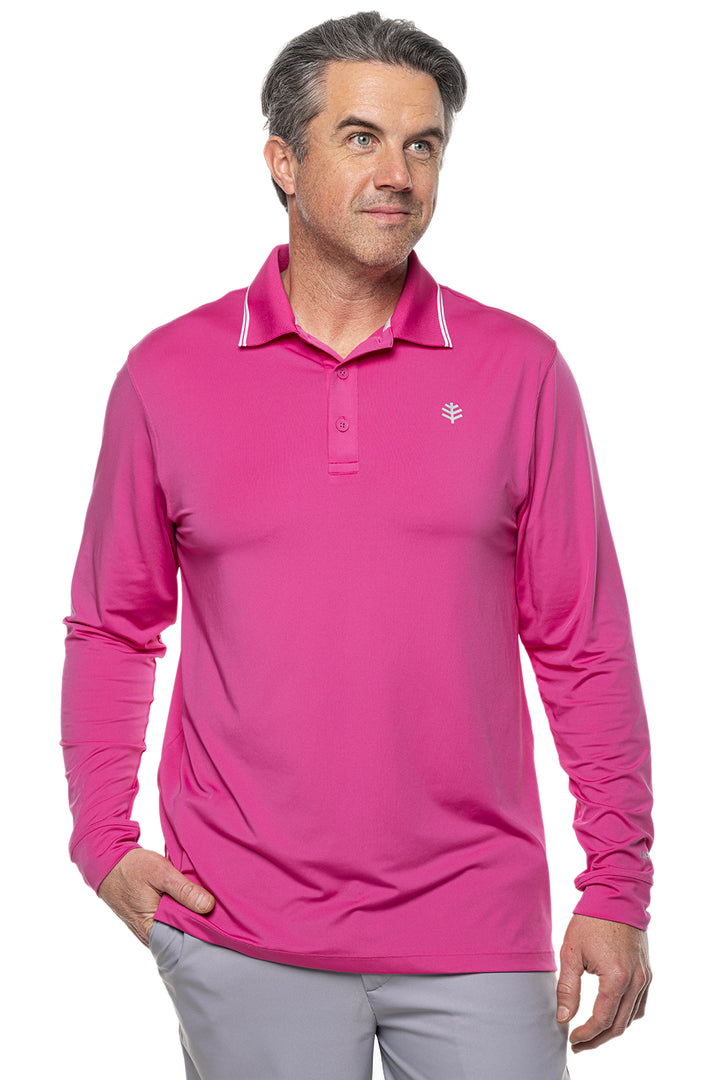 Men's Erodym Long Sleeve Golf Polo UPF 50+