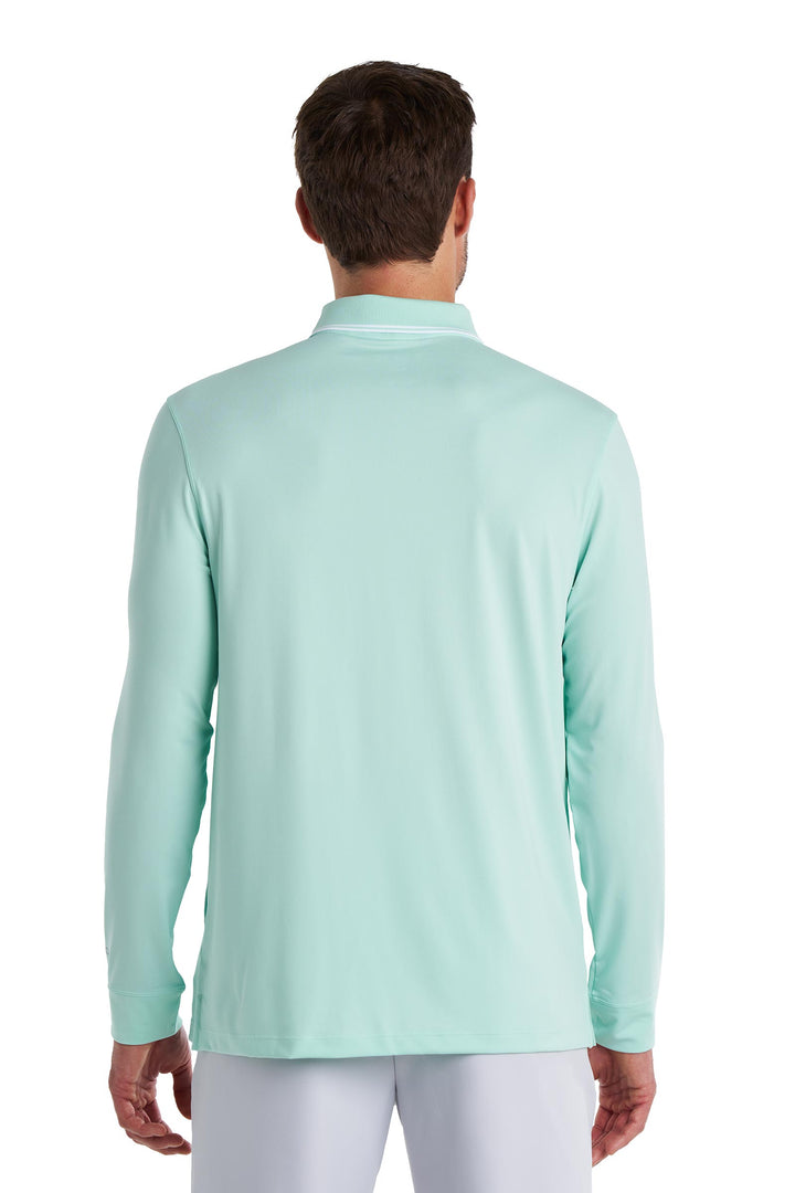 Men's Long Sleeve Sports Polo | Honeydew