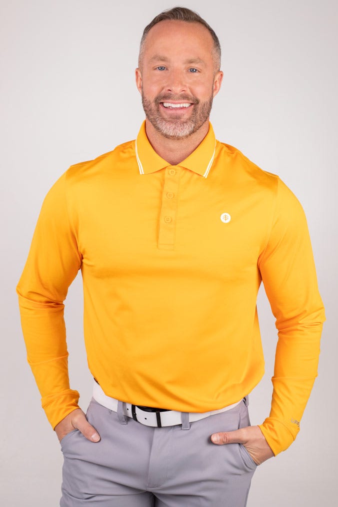 Men's Erodym Long Sleeve Golf Polo UPF 50+ Coolibar
