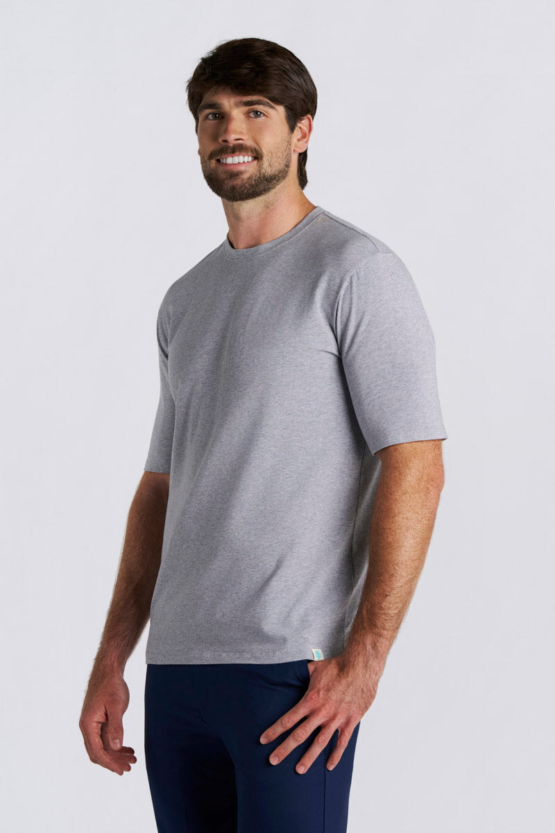Men's Morada Everyday Short Sleeve T-Shirt | Grey Heather UPF 50+