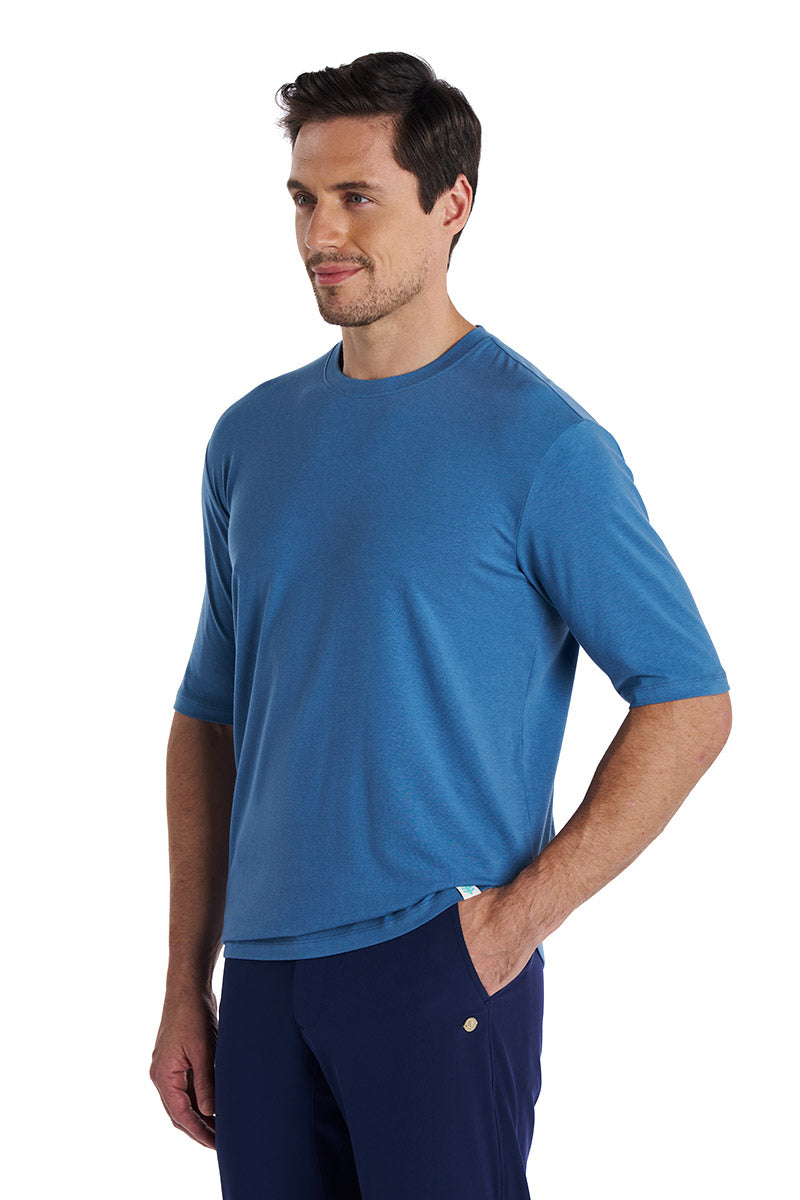 Men's Morada Everyday Short Sleeve T-Shirt | Blue Dusk UPF 50+