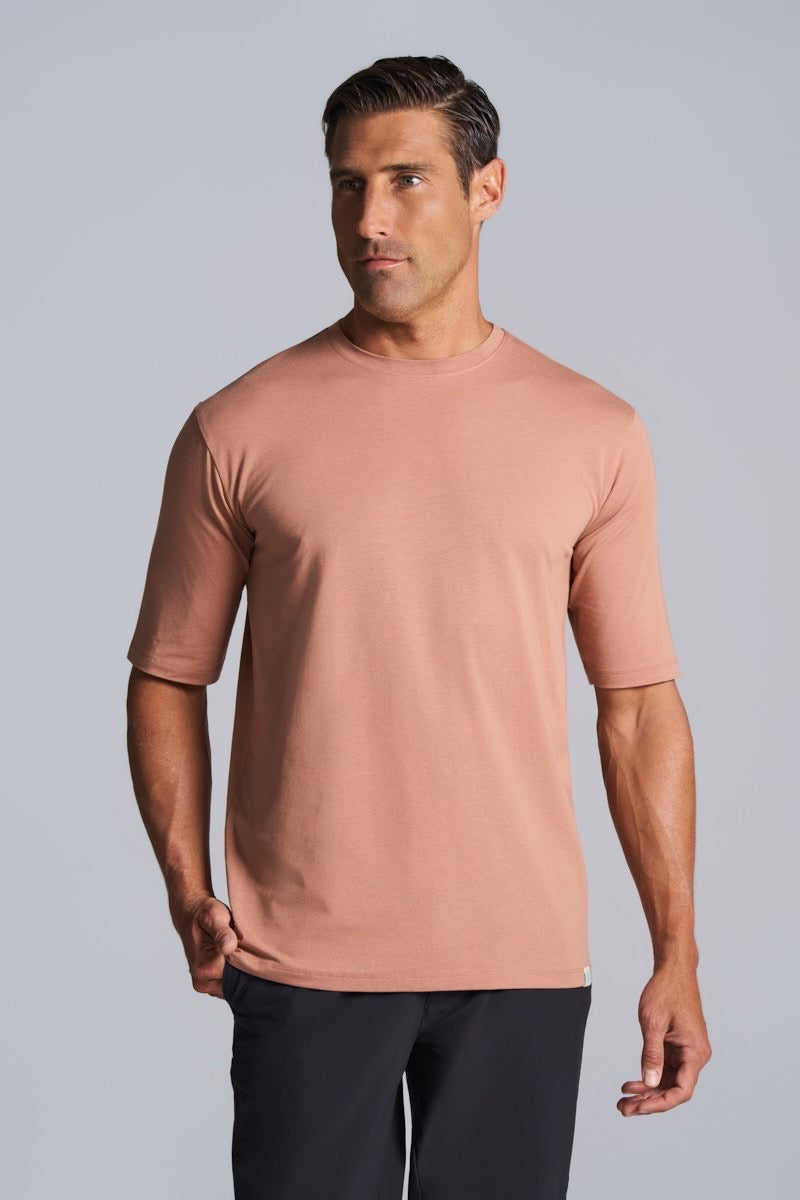 Men's Morada Everyday Short Sleeve T-Shirt | Mocha Mousse UPF 50+