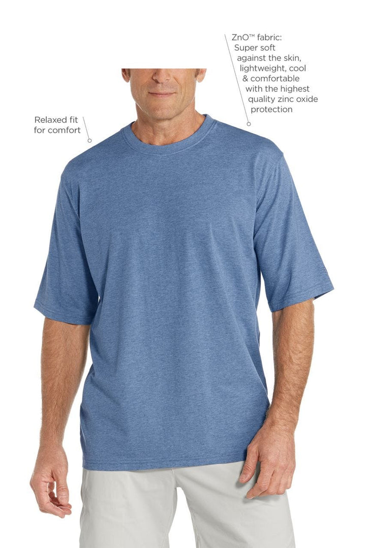Coolibar UPF 50+ Men's Morada Everyday Short Sleeve T-Shirt - Sun Protective