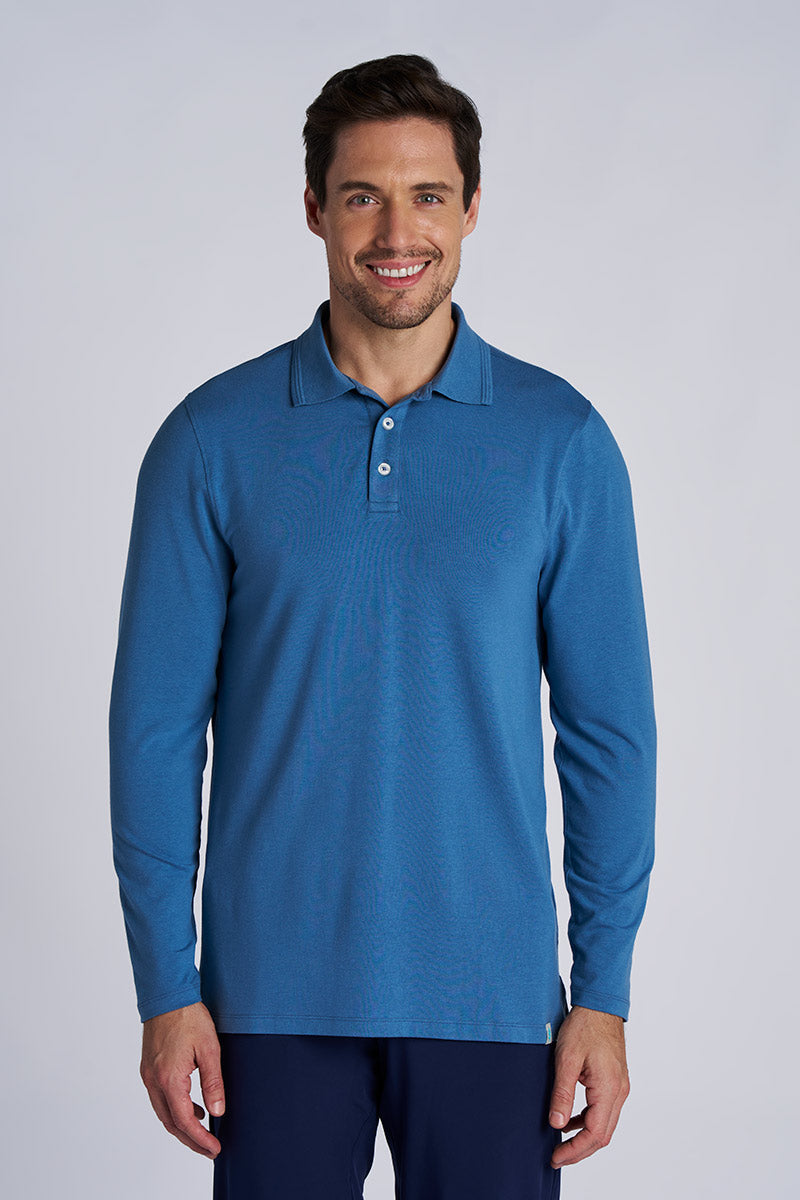 トップス MAN-TLE LongSleeve Polo sizeM Team 365 TT51L - Men's Zone Performance Long Sleeve Polo