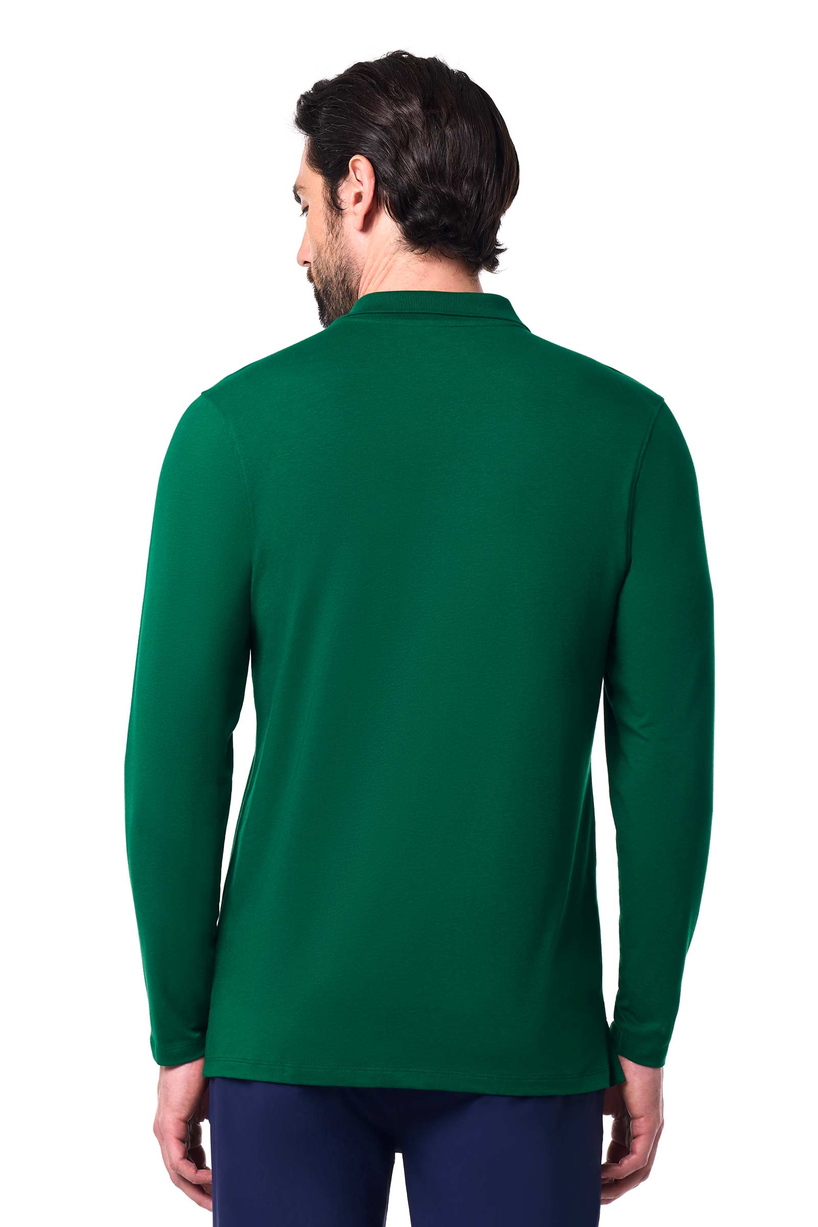 Men's Coppitt Long Sleeve Weekend Polo | Navy UPF 50+