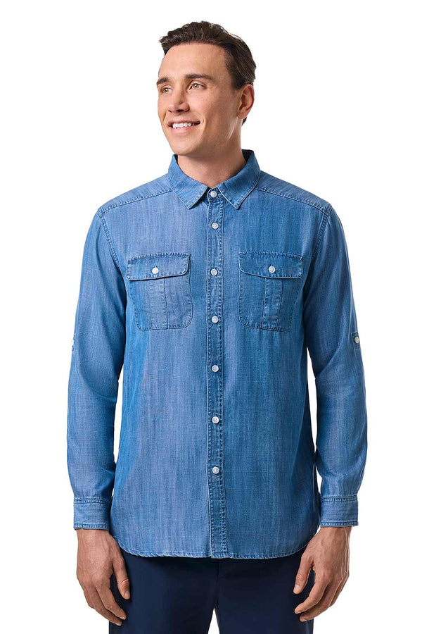 Men's Carson Chambray Long Sleeve Shirt
