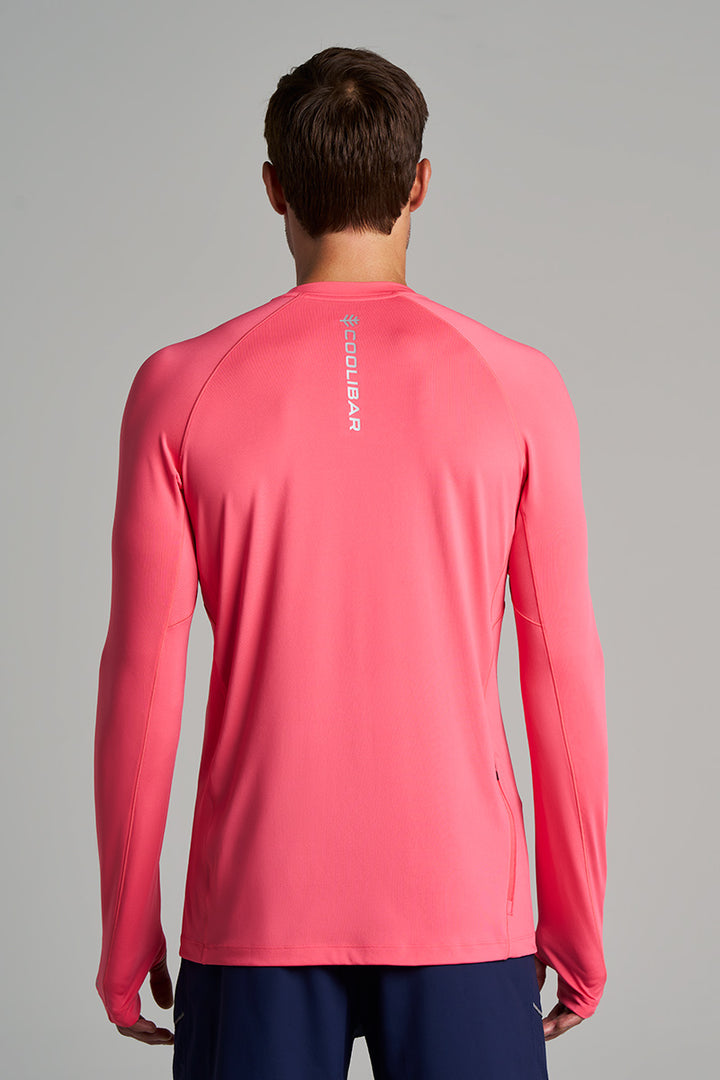 Men's Performance Long Sleeve Sun Shirt | Sunkist Coral