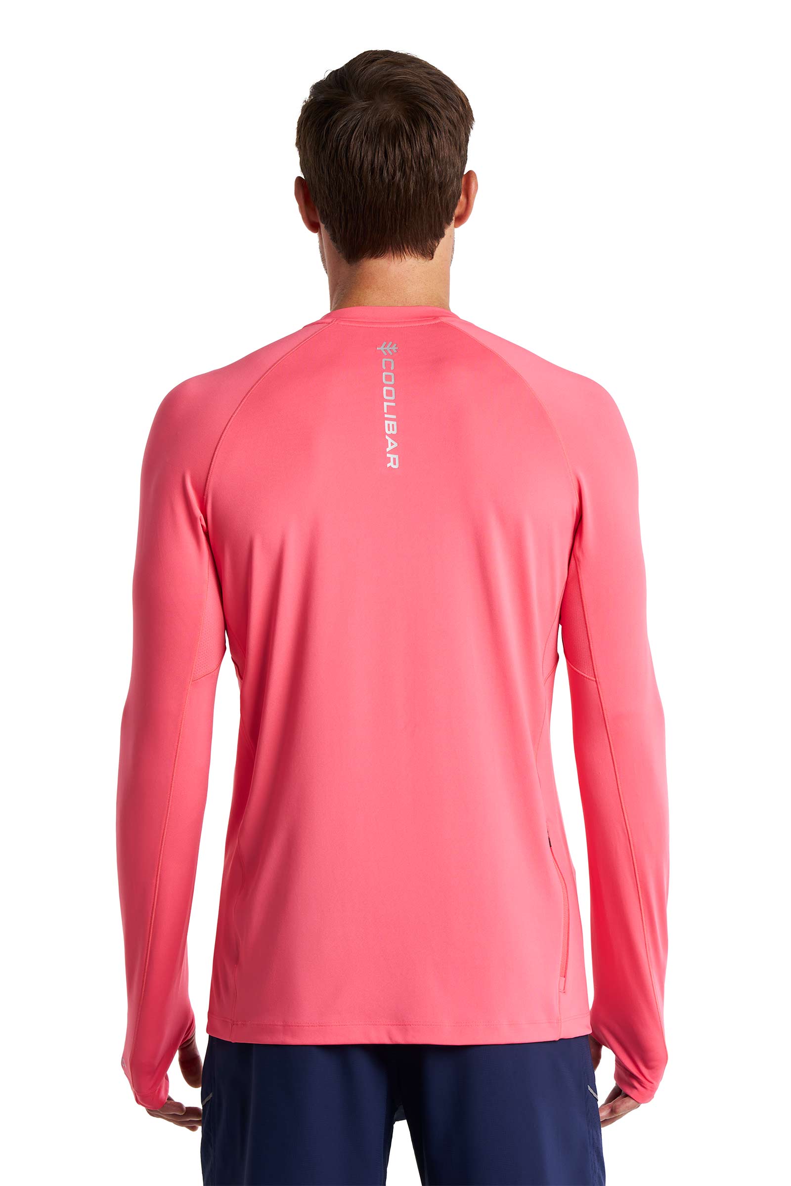 Men's Agility Long Sleeve Performance T-shirt | Sunkist Coral UPF 50+