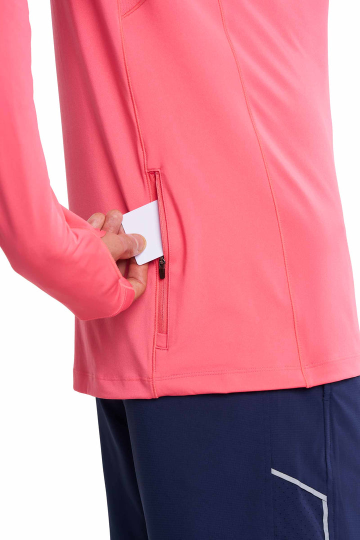 Men's Performance Long Sleeve Sun Shirt | Sunkist Coral