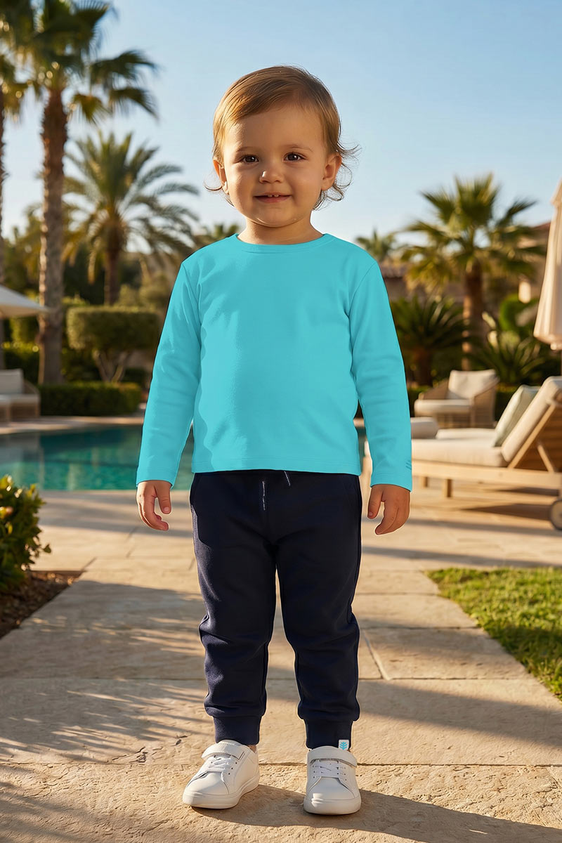 Toddler Coco Plum Everyday Long Sleeve T-Shirt | Coolibar Blue