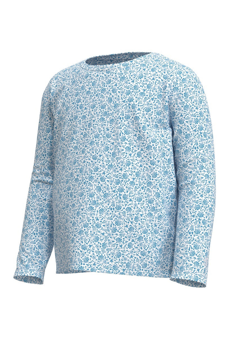 Toddlers' Long Sleeve T-Shirt | Malibu Blue Shell We