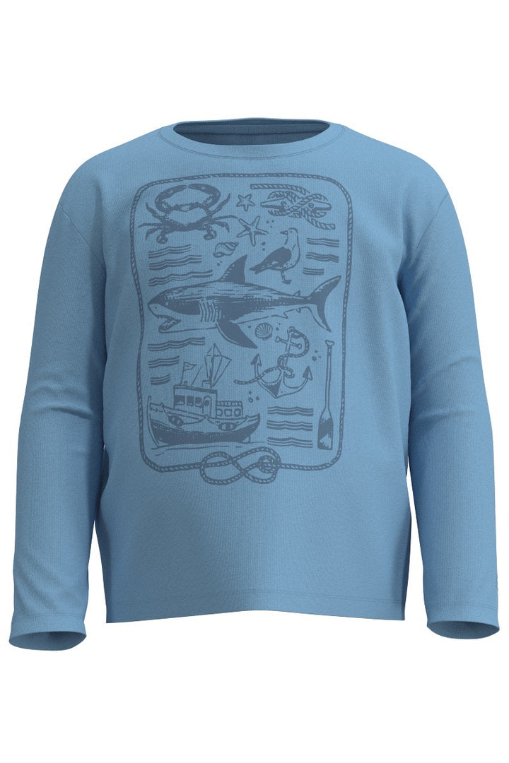 Unisex Graphic Long Sleeve T-Shirt | Arctic Blue Sea Tales