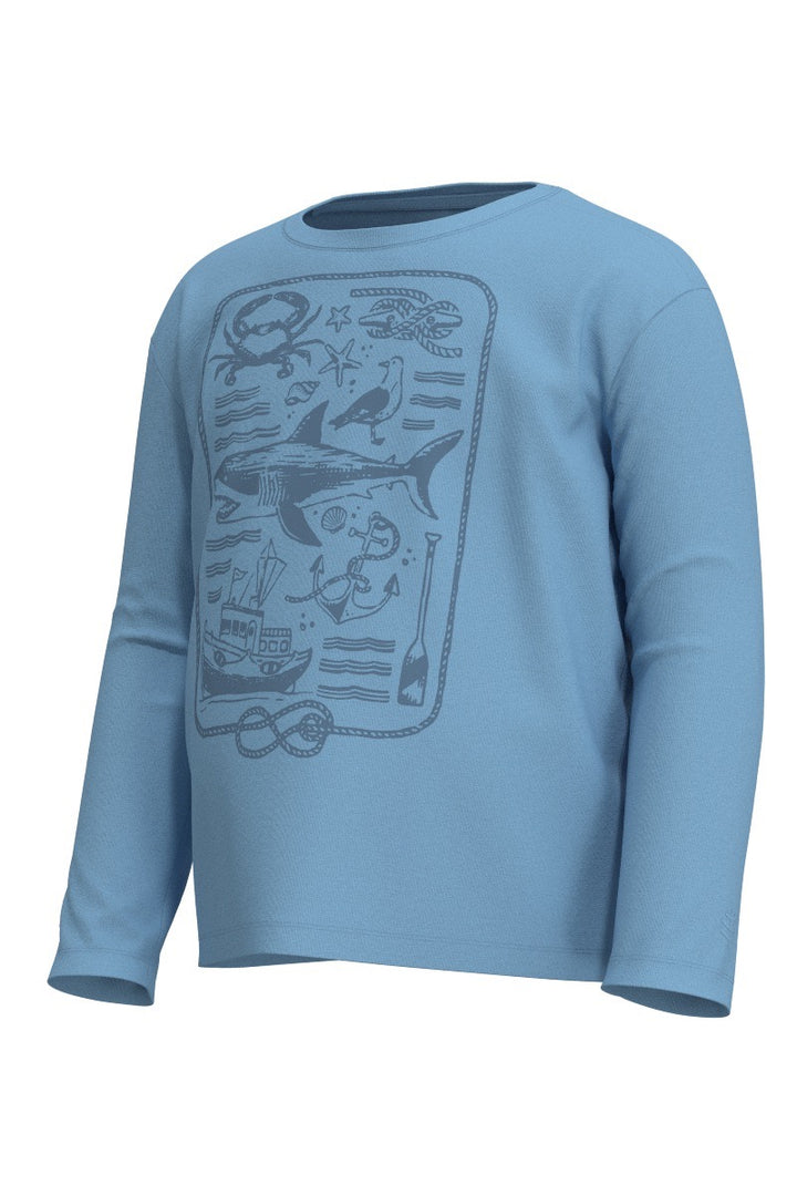 Unisex Graphic Long Sleeve T-Shirt | Arctic Blue Sea Tales