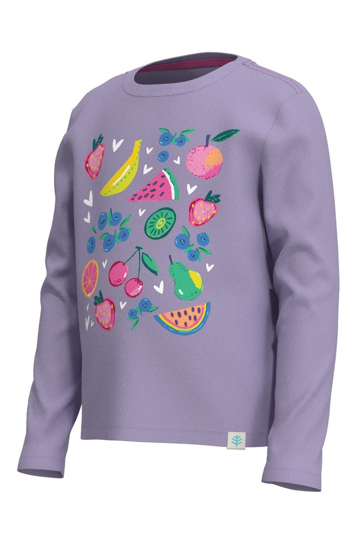 Kids' Graphic Long Sleeve T-Shirt | Lavendula Fruit Party