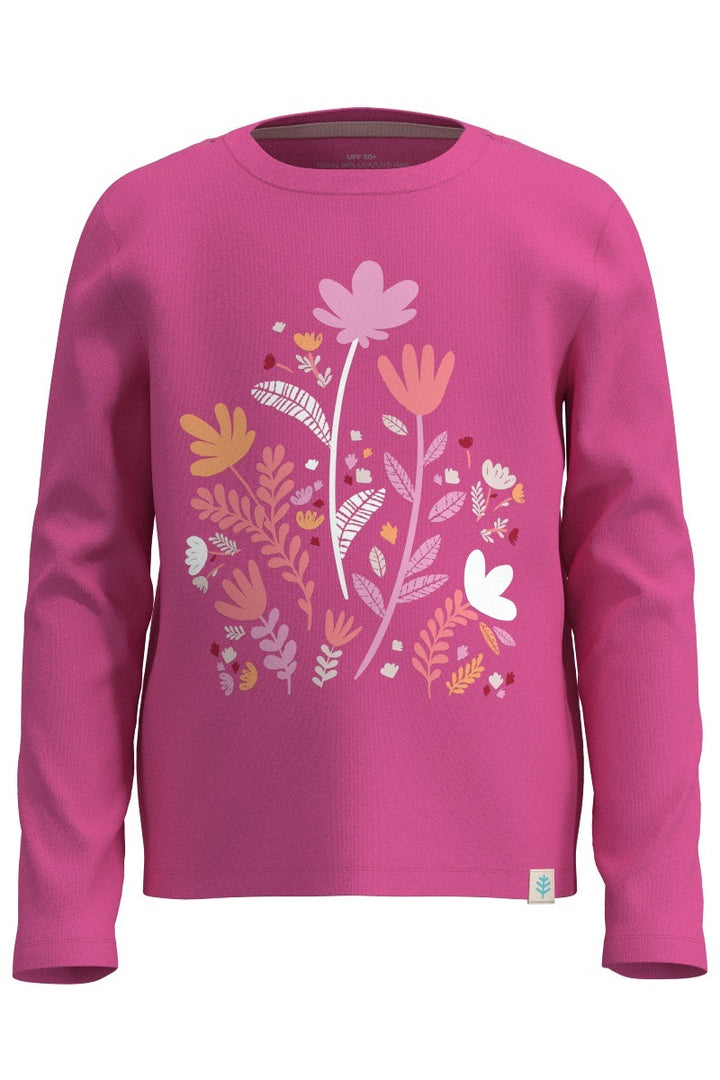 Kids' Graphic Long Sleeve T-Shirt | Tulip Pink Blooming Forest