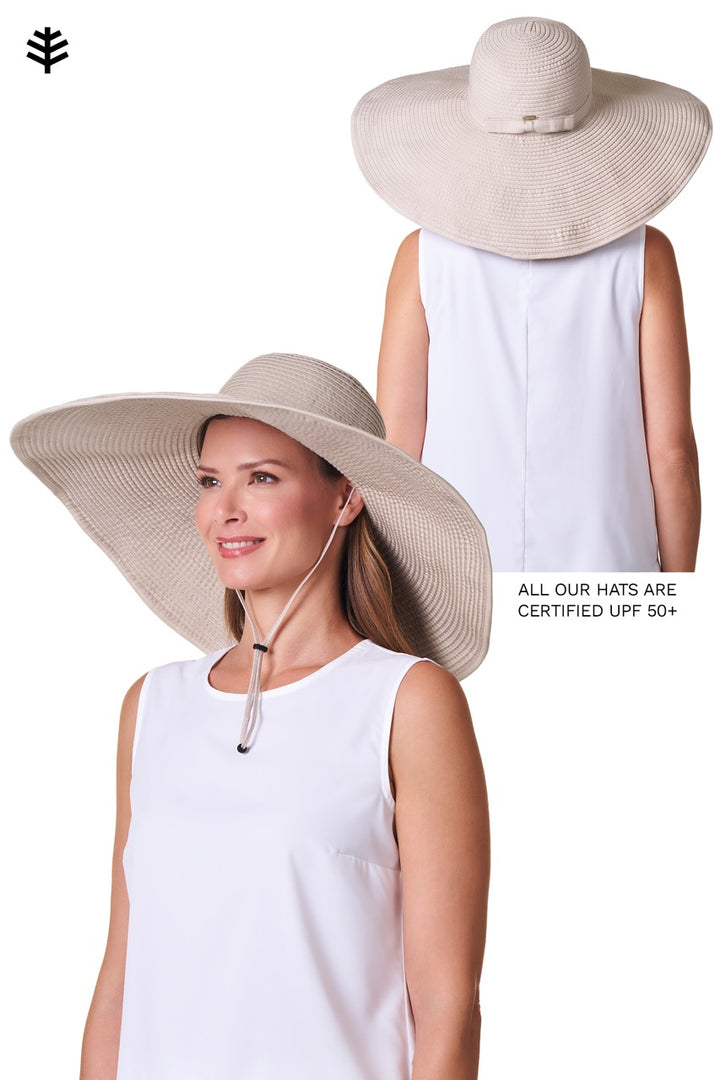 Women's Ultra Wide Sun Hat | Tan