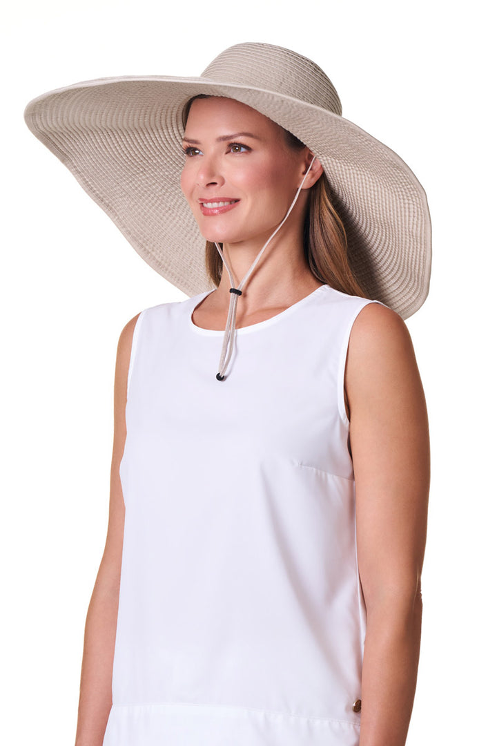 Women's Ultra Wide Sun Hat | Tan