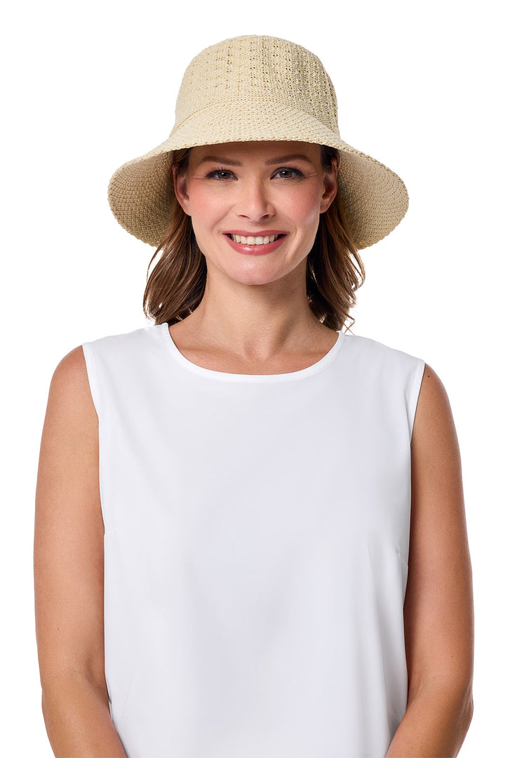 Women's Cloche Hat Natural UPF 50+ - Main Image