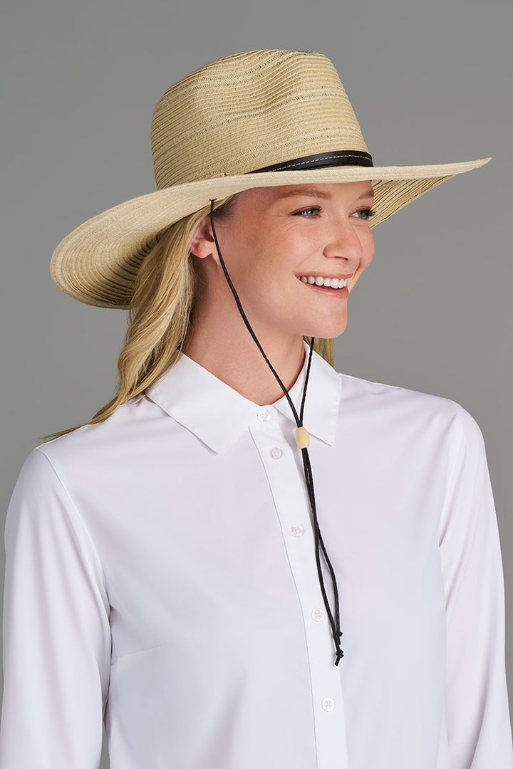 Women's Sun Hat with Chin Cord | Natural