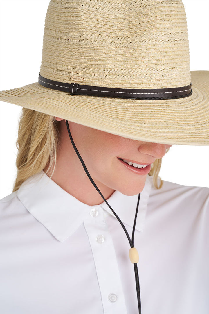Women's Sun Hat with Chin Cord | Natural