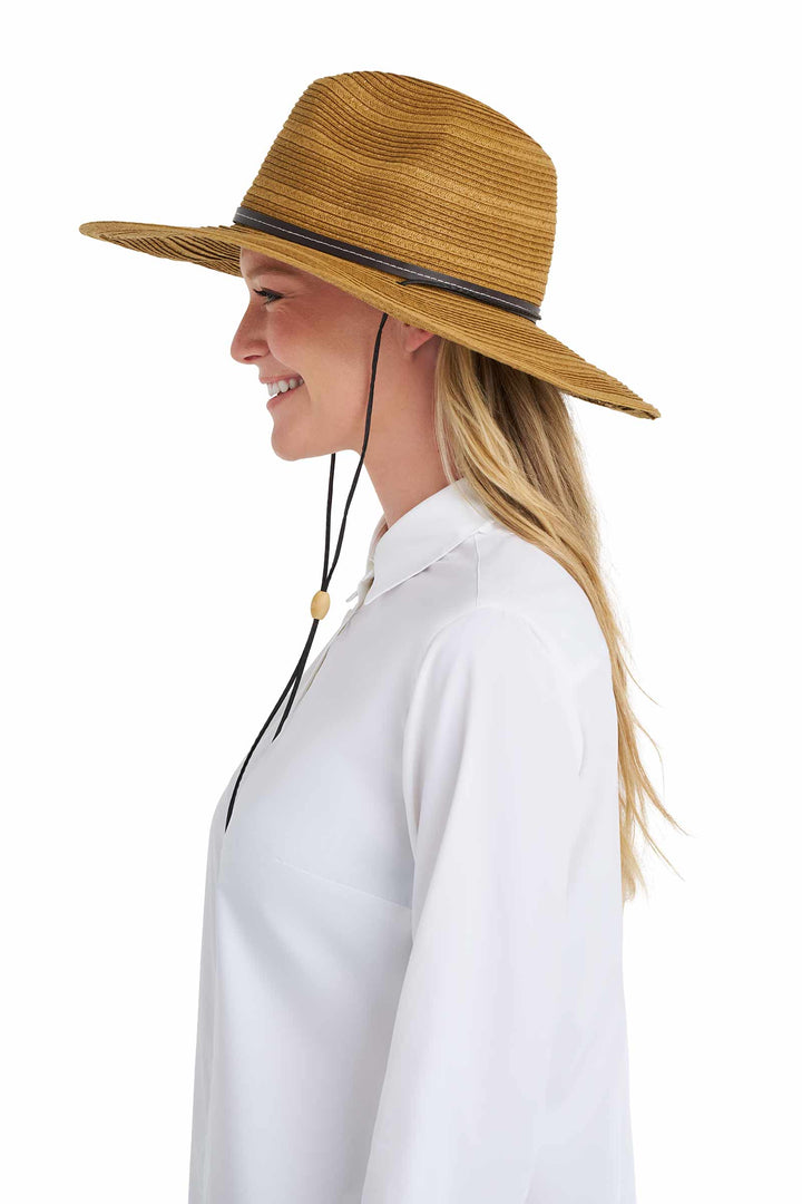 Women's Sun Hat with Chin Cord | Tan