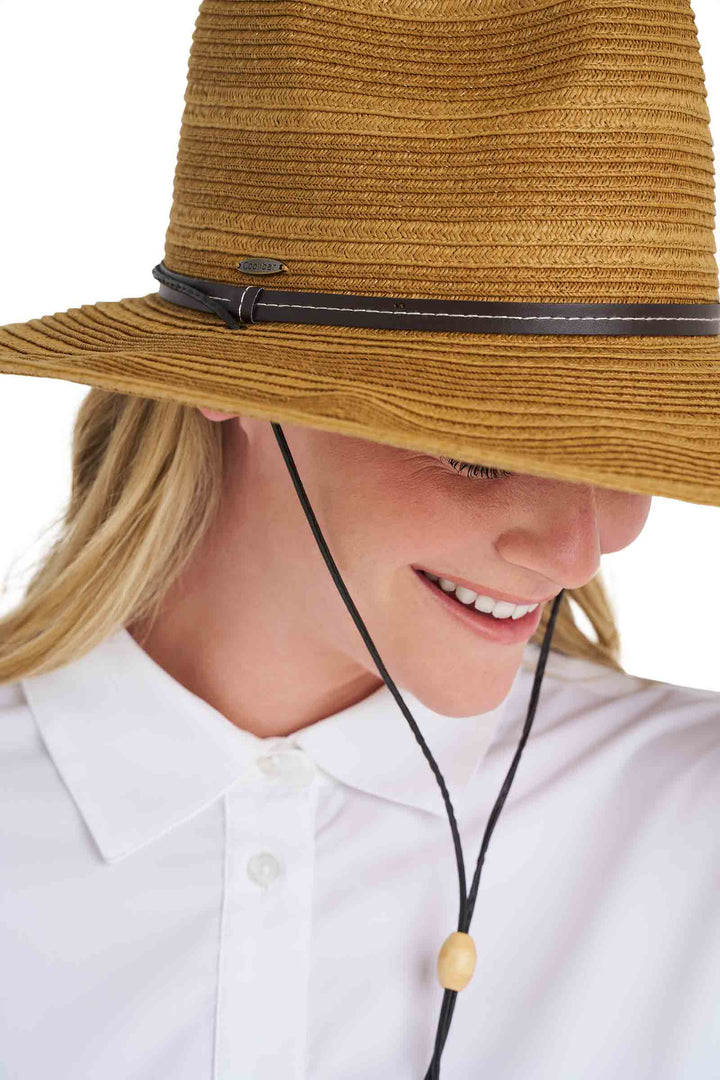 Women's Sun Hat with Chin Cord | Tan