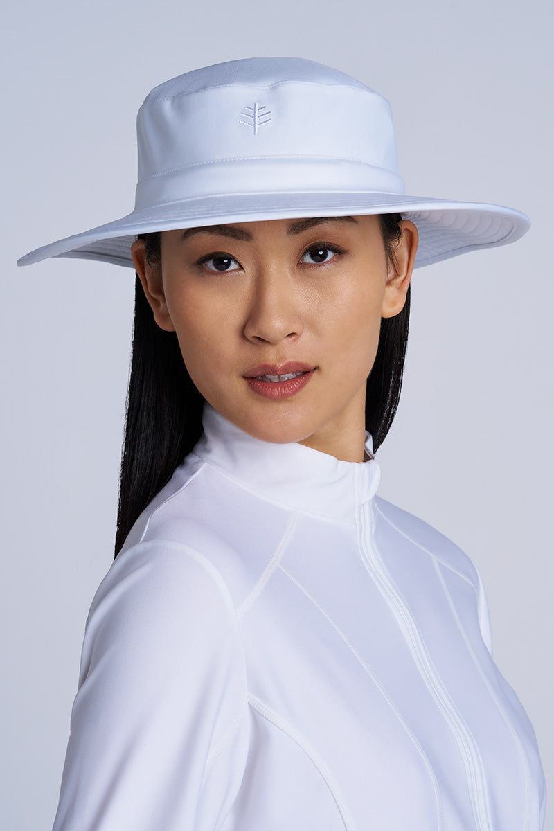 Brighton Chlorine Resistant Pool Hat | White UPF 50+