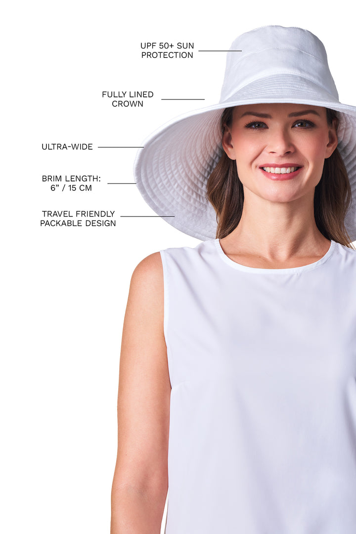 Women's Beach Hat | White