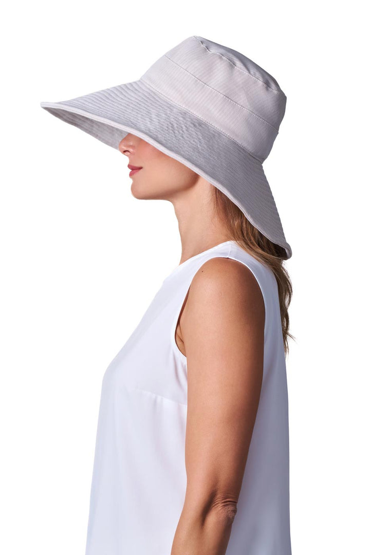 Women's Beach Hat | Natural Modern Herringbone