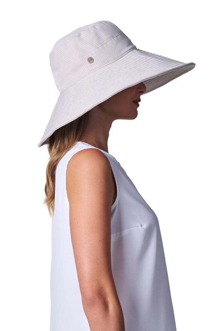 Women's Beach Hat | Natural Modern Herringbone