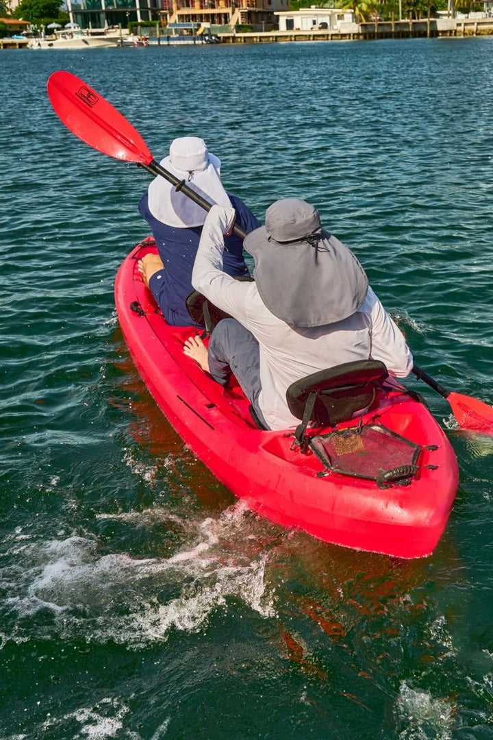 Sun Hat with Neck Flap & Clip-On Face Mask | Carbon
