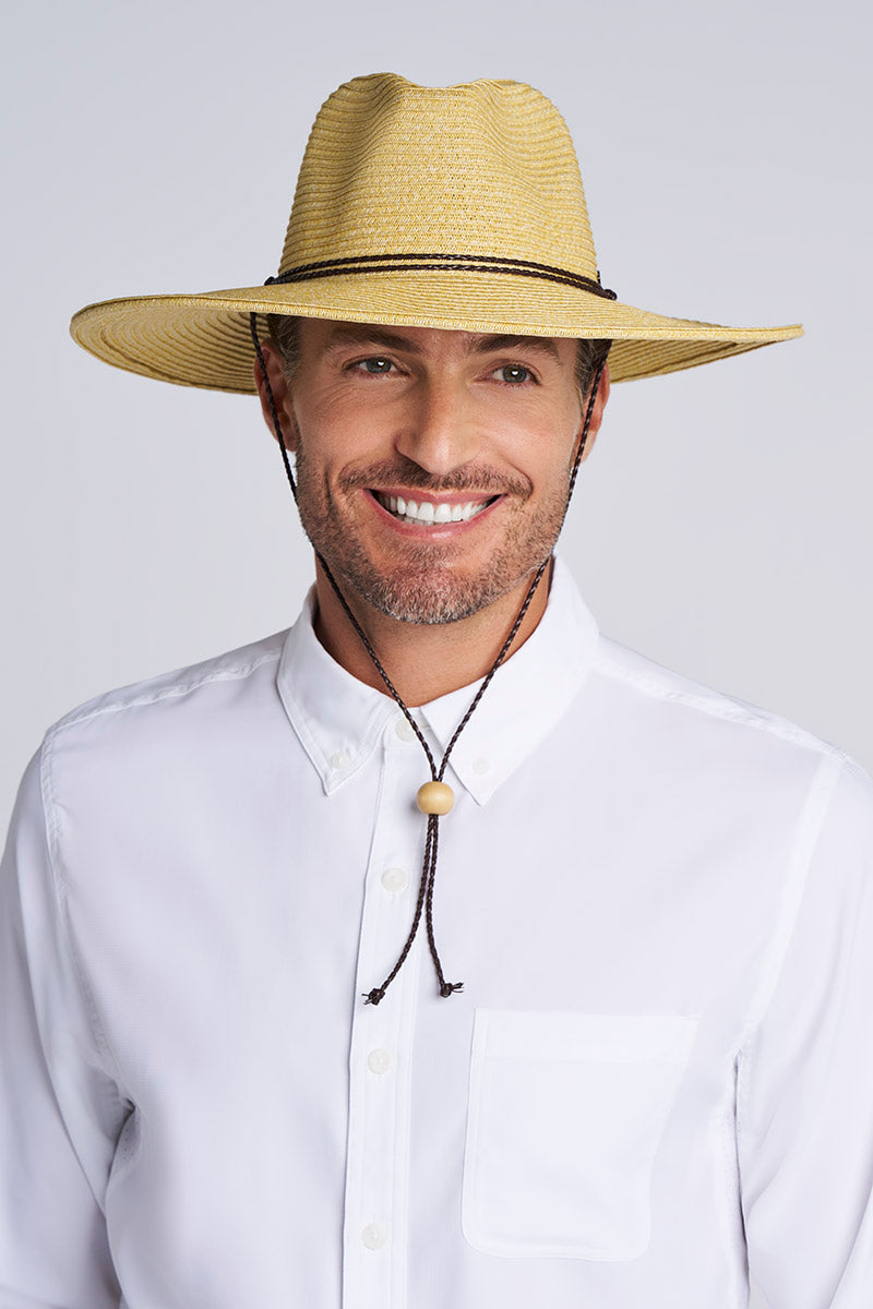 Comber Wide Brim Braided Sun Hat | Natural UPF 50+