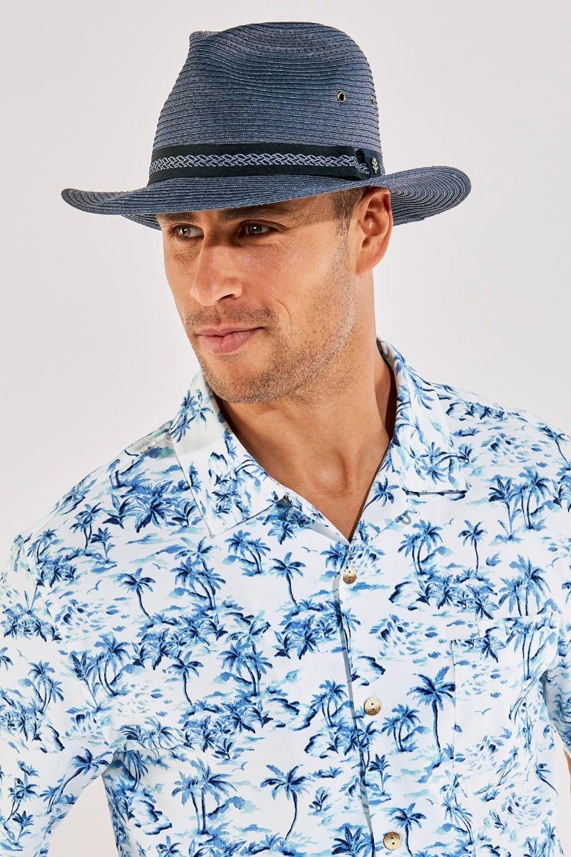 Men's Holden Packable Travel Fedora UPF 50+ Coolibar