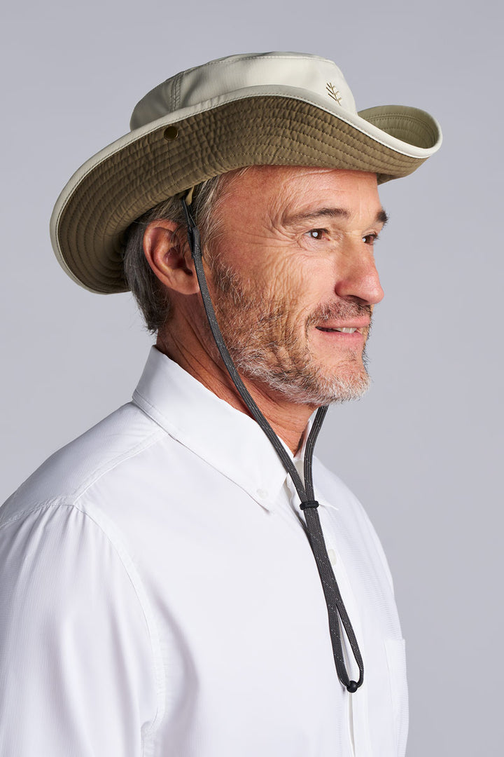 Chase Featherweight Bucket Hat| Stone/Khaki