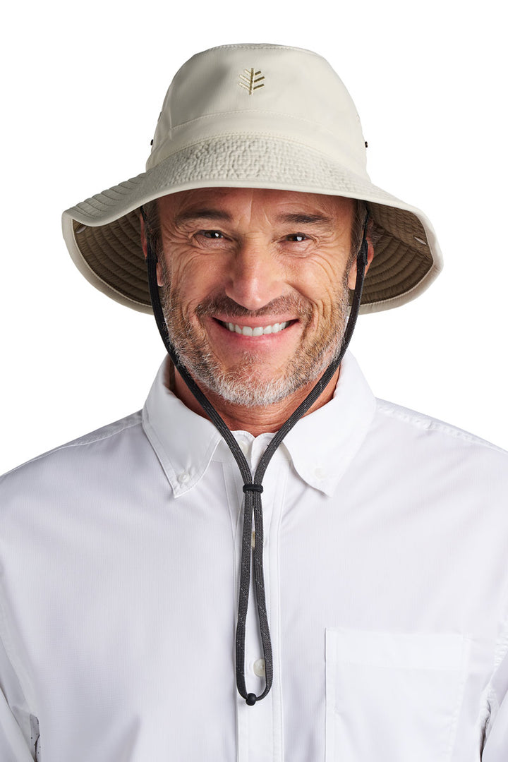 Chase Featherweight Bucket Hat| Stone/Khaki