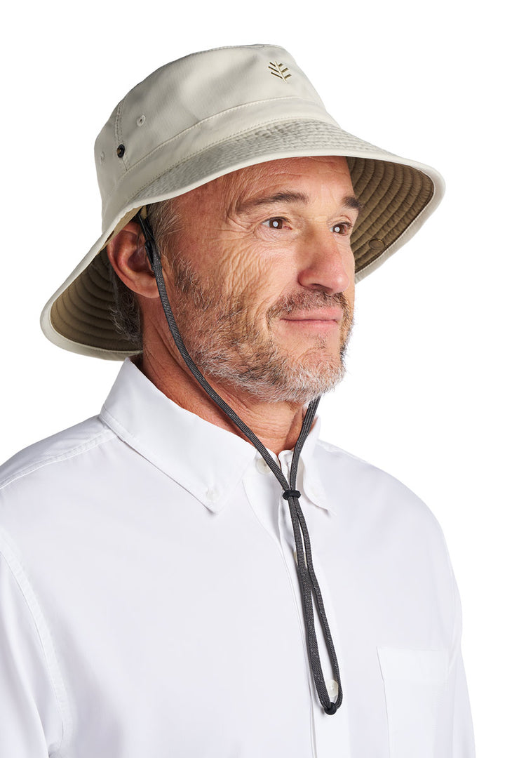 Chase Featherweight Bucket Hat| Stone/Khaki