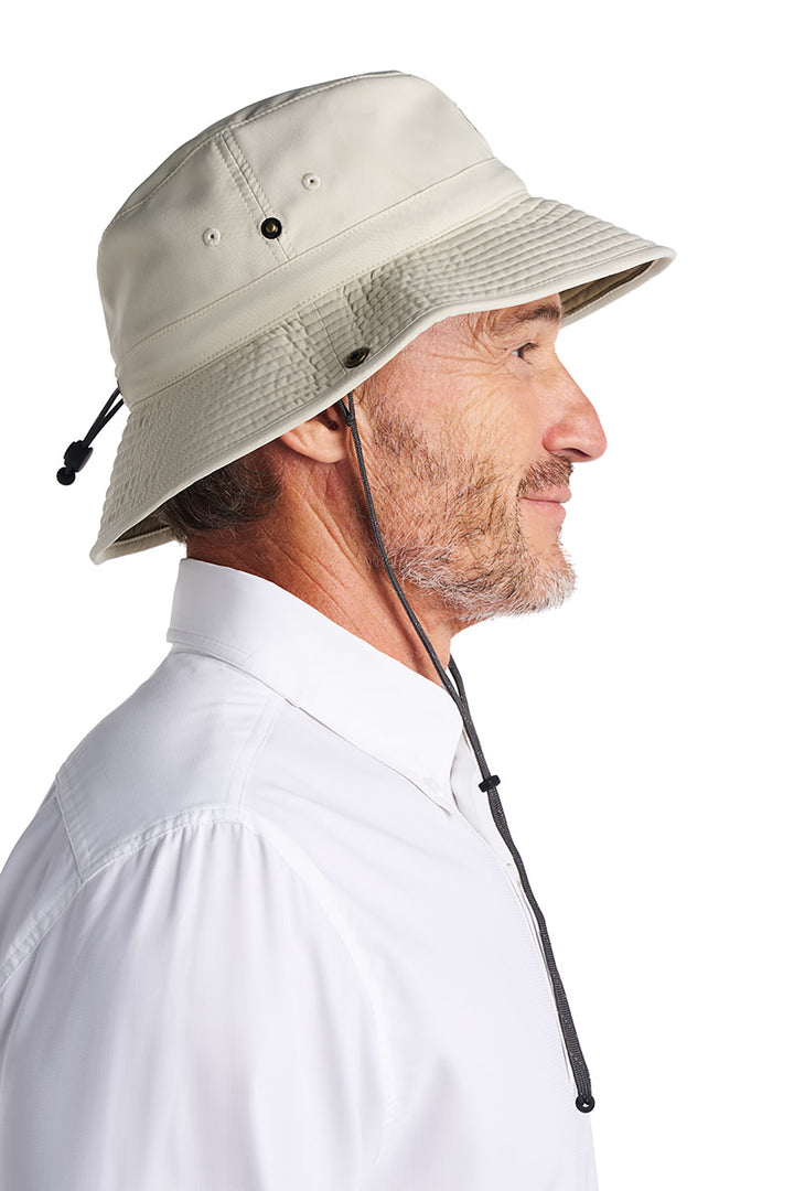 Chase Featherweight Bucket Hat| Stone/Khaki
