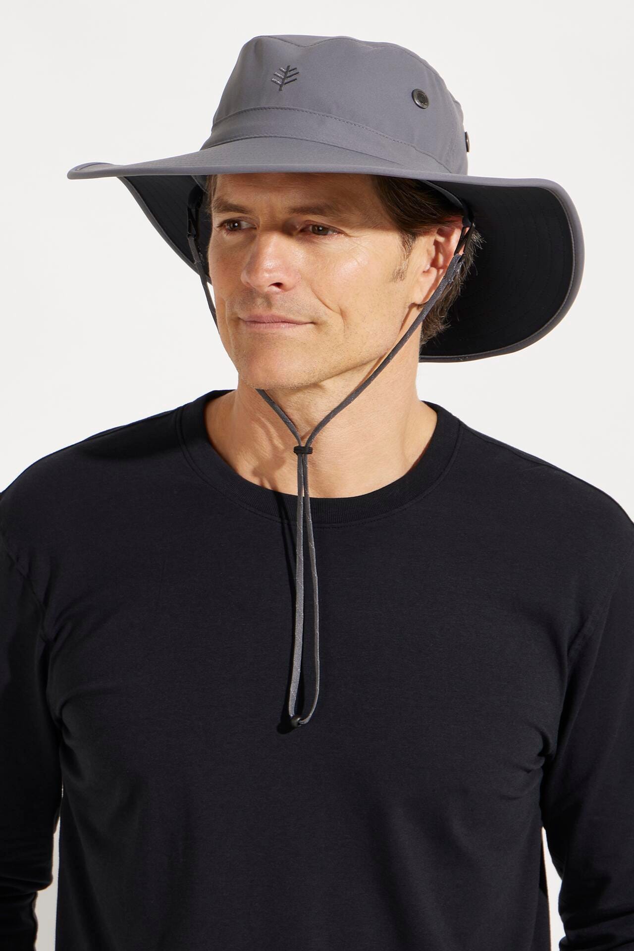 Coolibar UPF 50+ Men's Leo Shapeable Wide Brim Hat - Sun Protective