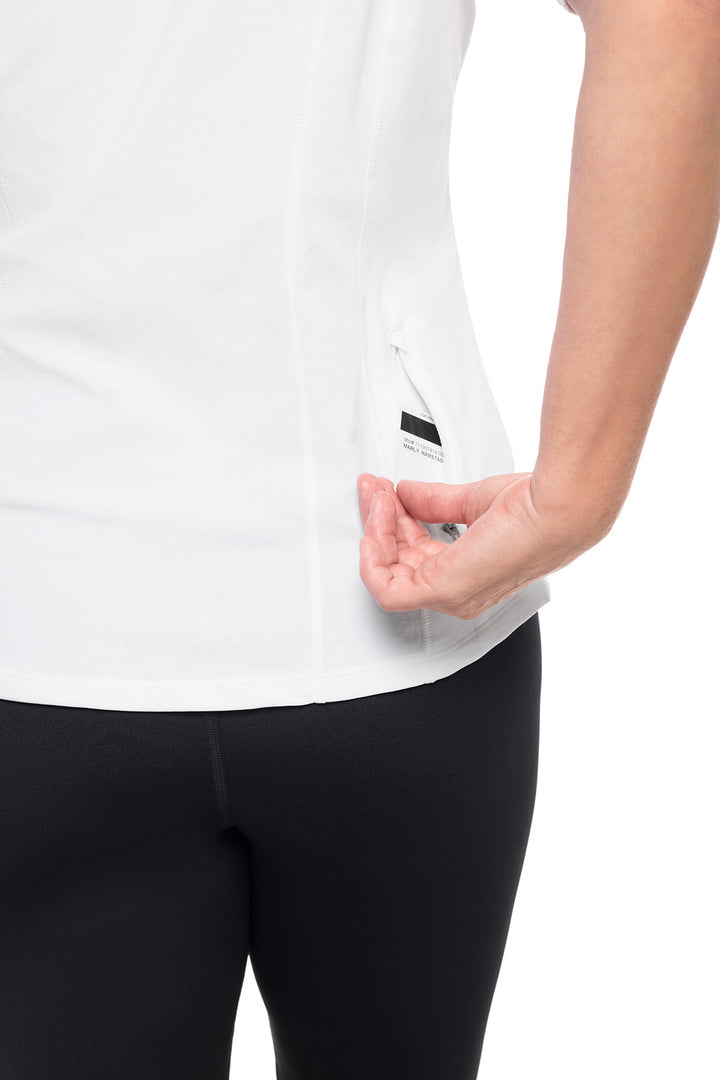 Women's Short Sleeve Rash Guard | White UPF 50+